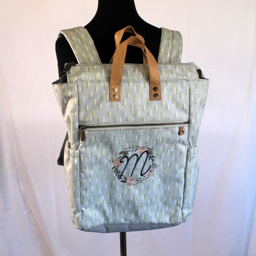Thirty-One Journey Backpack Monogrammed Initial M